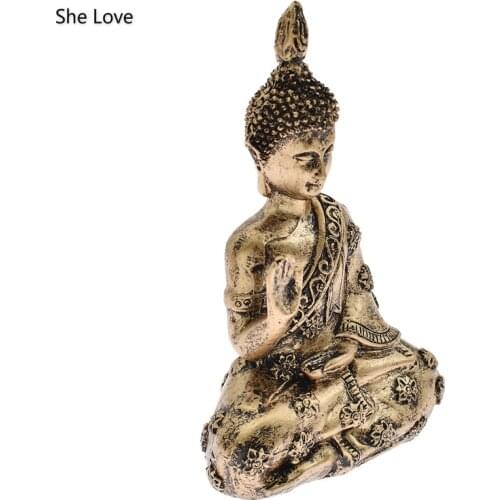Chzimade Meditation Seated Buddha Statue Sandstone Decor Meditation Tools Home Decor Relaxation Handcrafted