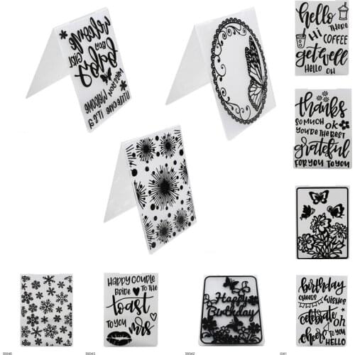 Embossing Template Stamp Scrapbooking, The Tool Diy Crafts Map, The Wedding Decor Paper Maps Photo Album Plastic Stamp Folder
