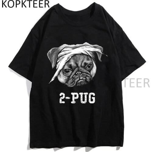 Vintage T-shirts Pug Life Black T Shirts Men Women Harajuku Fashion Print Tshirt Casual Streetwear Hip Hop Short Sleeve T-Shirts