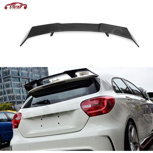 Carbon Fiber Rear Spoiler Roof Wings For Benz W176 A180 A200 A260 A45 AMG Hatchback 2013-2018 RZ Style FRP Trunk Spoiler