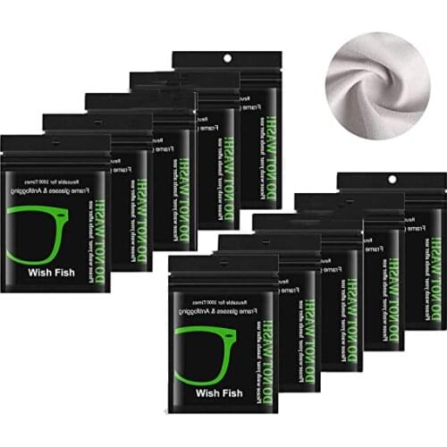 10pcs Universal Men Women Anti Fog Wipe Reusable Anti-Fog Cloth for Glasses Swim Bicyle Goggles Unisex Glasses Lens Cloth