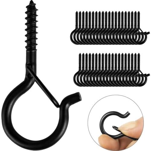 20/40pcs Q-Hanger Screw Hooks for Outdoor String LightsMultiple Uses for String Light Flower Pot Garden Yard Patio Kitchen