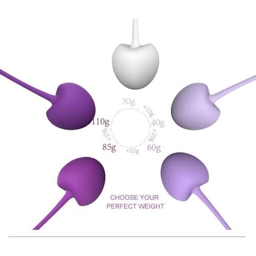 5pcs Set Kegel Balls Cherry Shape Vaginal Tightening Ball Pelvic Floor Exerciser Muscle Shrink Sex Toys for Women adult toys