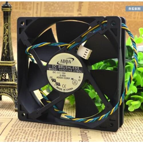 AD1212XB-A7BGL 12025 12CM 4PIN PWM 12V 0.65A cooling fan
