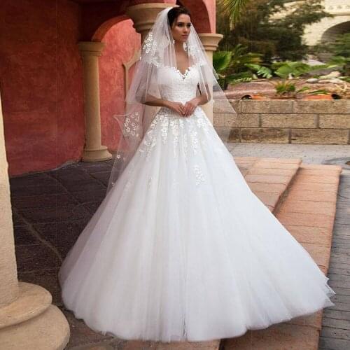African Cap Sleeve Wedding Dresses Appiques Lace A Line Bridal Gowns Boho Beach Bridal Dress 2021 New Design