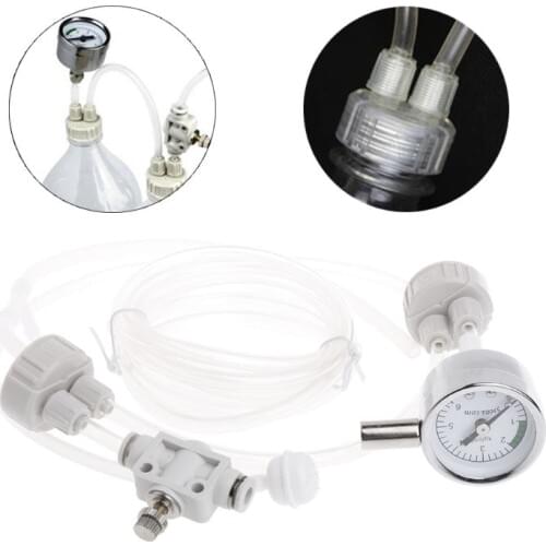 Aquarium DIY CO2 Generator System Kits Water Moss Plants CO2 Diffuser with Solenoid Valve Fish Tank Regulator Accessories C42