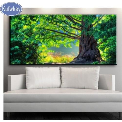 Diamond embroidery sale,green tree,large diamond painting new arrivals full drill square,5d diamond mosaic,3d images wall decor