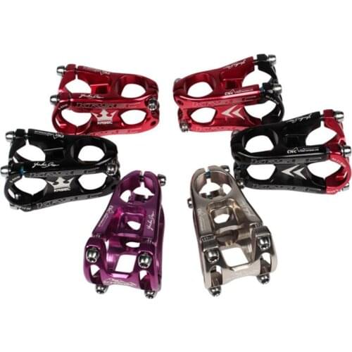 KRSEC Aluminium Stem MTB Mountain Bike Stem Potence Titanium Bolts Colors Short HandleBar Stem for 28.6mm Bicycle Fork Parts