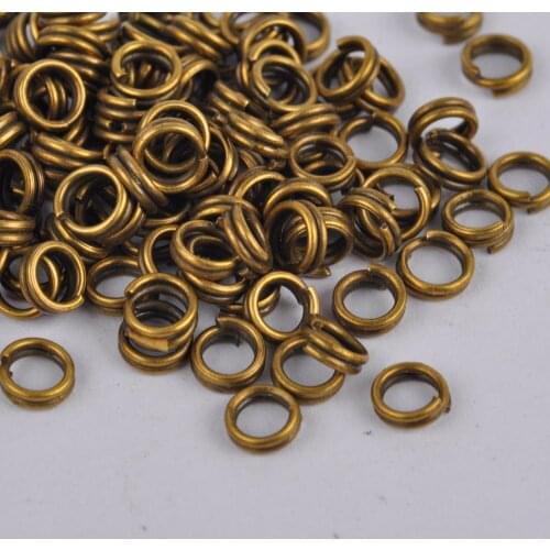Antique bronze 2000pcs double jump rings 4-5-6-7-8-10-12-14-16-20mm split rings jewelry making supplies findings accessories
