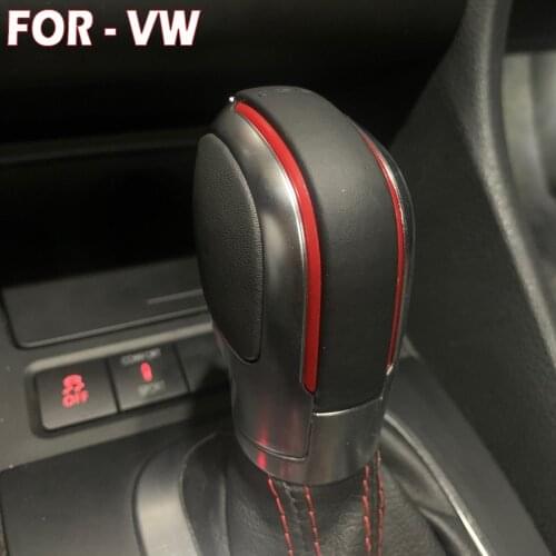 Automatic GearShift Knob For Volkswagen VW Golf 6 7 R GTI Passat B7 B8 CC R20 Jetta MK6 GLI ABS Leather Stick Lever Knob Shifter