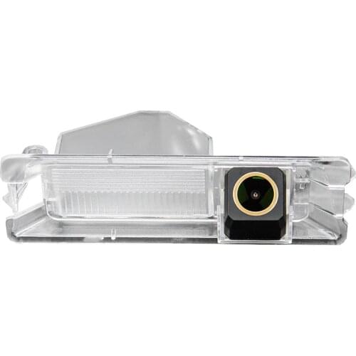 Misayaee Golden HD Car Rear View Reverse Camera Plate Light for Nissan March Renault Logan Renault Sandero W