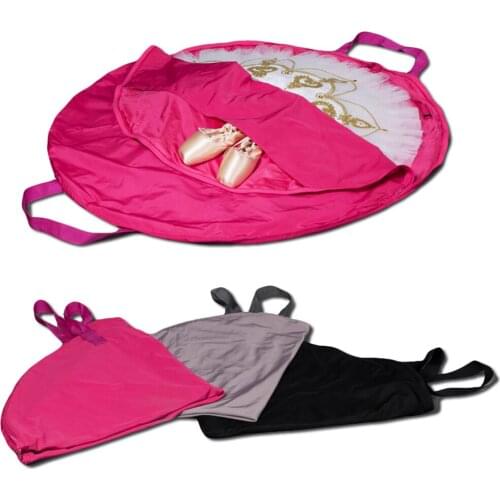 Professional Ballet Tutu Bag Waterproof Canvas Ballet Tutu Bags Flexible Ballet Tutu Case Package Bags Black Pink Grey 2 Sizes