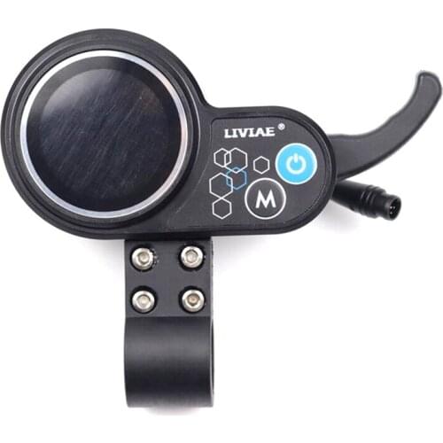 LIVIAE 36V-48V 350W Motor Brushless Controller LCD Display Panel Thumb Throttle Electric Bicycles Scooter