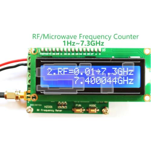 Frequency meter HF RF frequency meter 2.4G 3G 5.8G 6G 7G 1Hz~7.3GHz HZ331