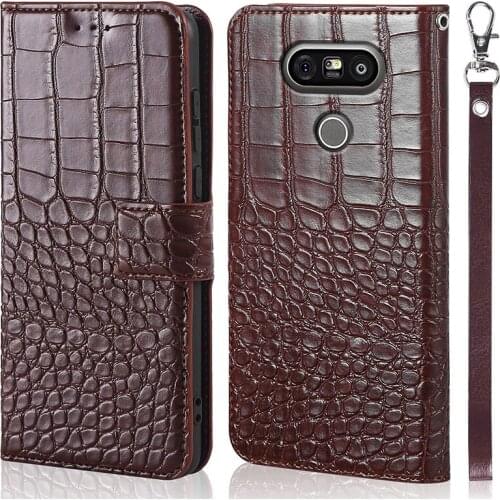 Phone Case Cover Crocodile Grain Flip Leather Case for LG G5 SE Lite H850 VS987 H820 LS992 H830 US992 Cover Business Phone Case