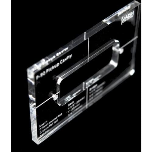 Dopro Acrylic P90 Pickup Routing Template Pickup Templates for P90 Pickup Body Rout