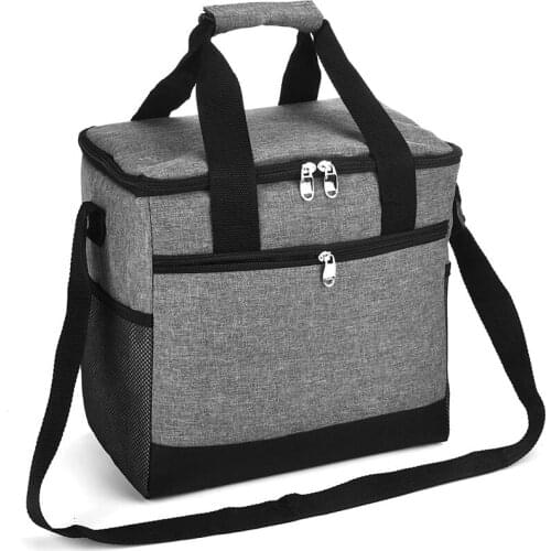 2 Layer Lunch Box Bag Leakproof Thermal Fresh Cooler Thermo Picnic Food Fruit Bag Insulated Lunch Tote for Men Women Kid School