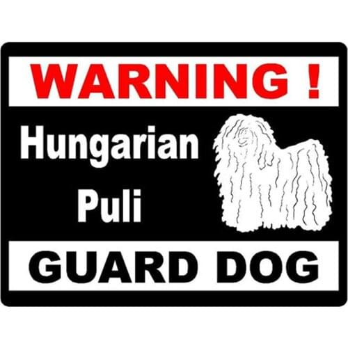Hot Sell Personality Hungarian Puli Guard Dog Car Stickers Accessories Motorcycle Sunscreen Waterproof PVC 15cm *12cm