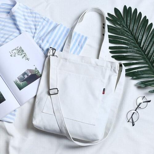 PURFAY Canvas Shopping Bag women eco cloth shoulder bag Female tote messenger bag crossbody bag tote tote purse women totes