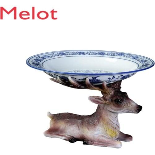 Tableware Creative Plate Special Restaurant Animal Decoration Plate Bracket Creative Dish Artistic Cuisine Tableware