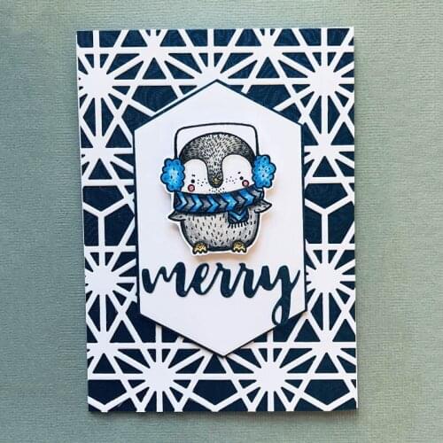 Walking In a Winter Wondeland Stamp and Die Set 2021 for Diy Scrapbooking Photo Album Penguin Die And Stamp Set