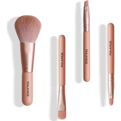 New 4pcs Mini Makeup Brush Set With Micro Crystal Hair Powder Blush EyeShadow Eyeliner Lip Multifunctional Soft Makeup Brush
