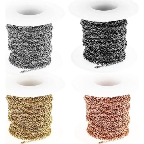 RWJ002 New High Quality Silver / Gold Electroplated Chain Fashion Chain For Women Stylish Jewelry Making