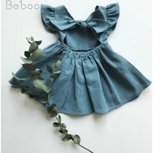 Autumn Christmas Special SALE Childrens Clothes New Year Print 4-8y Old Girls Dress +Headband For GirLs Party Infant