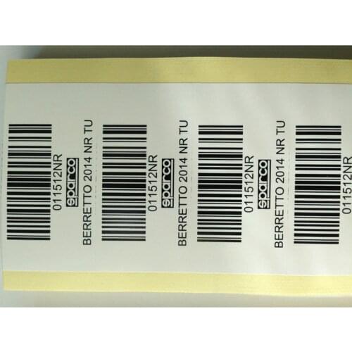 Customized Reliable Quality Adhesive Label Stickers , Custom Product Package Barcode Label Sticker