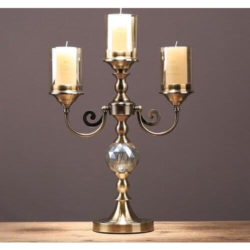 Nordic Modern Style Candle Holders Glass Creativity Candle Holders Table Decoration Accessories Bougeoir Home Decor BC50ZT