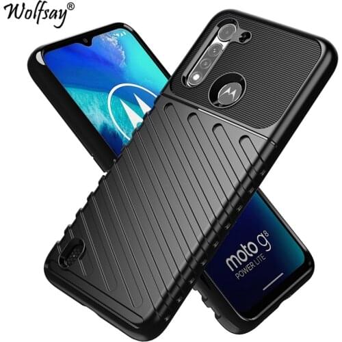 Rugged Fiber Shield Cover For Motorola Moto G8 Power Lite Case Full Cover For Motorola G8 Power Lite Case For Moto G8 Power Lite