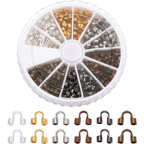 4mm 5mm 6mm Brass Wire Guard Guardian Wire Protectors Loops U Shape Accessories Clasps Connectors DIY Jewelry Findings Supplies