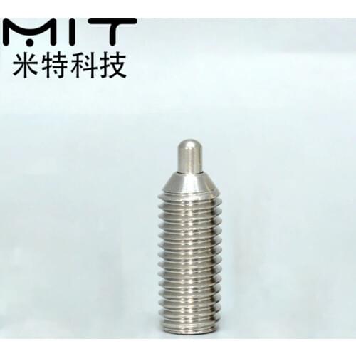 MTS Spring Plungers Threaded-with Pin Set Screw 304 Stainless Steel M3 M4 M5 M6 M8 M10 M12