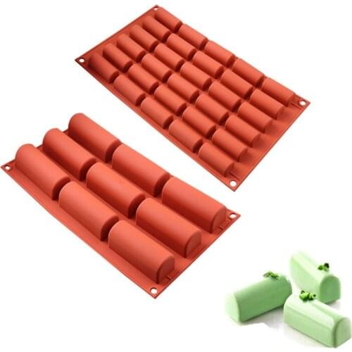 Silicone Cake Mold 9/30 Hole Geometric Cube Squared Brownie Chiffon Cake Molds Bakeware Molds Mini Cake Pan Kitchen Baking Tool