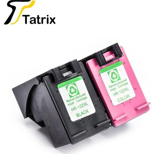 Tatrix 2pcs For HP122XL Ink Cartridge For HP122 For HP Deskjet 1000 1050 2000 2050 3000 3050 J410a J510a Printer