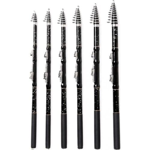 1.8m / 2.1m / 2.4m / 2.7m / 3.0m Carbon Fiber Telescopic Rock Carp Fishing Rod Ultra Short Carbon Fiber Surf Spinning Pole
