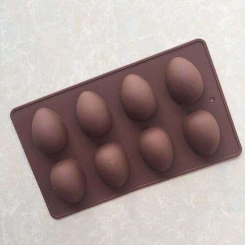 Currently Available Wholesale 8 Even Egg-Shaped Silicone Cake Mold Chocolate Mold XG738