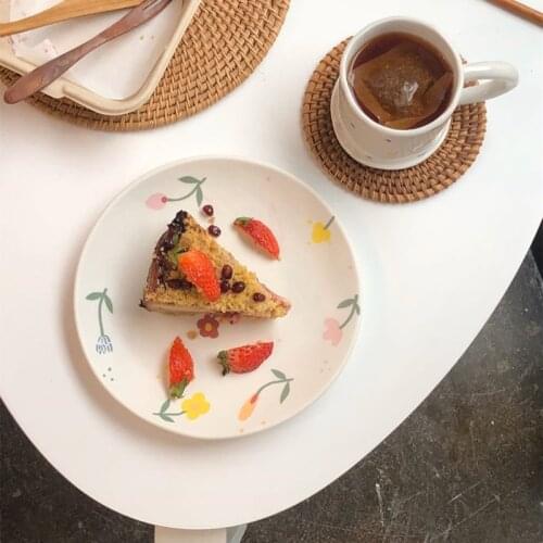 Vintage Ceramic Plates Tableware Plates Ceramics Tableware for Serving Ceramic Dishes Dishes Plates Sets Cake Plate Fruit Plate