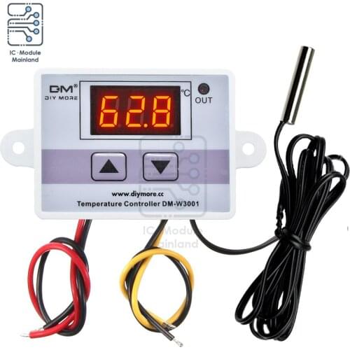 XH-W3001 Digital Temperature Controller Thermostat W3001 110V 220V 12V 24V Thermoregulator Aquarium Incubator Temp Regulator