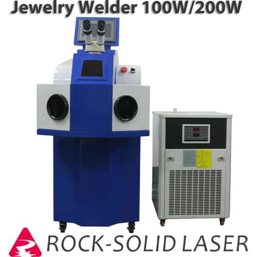 Jewelry Laser Welding Machine 200W Soldering YAG Laser Welder Water Cooling Gold Silver Titanium Metal Rings Necklace
