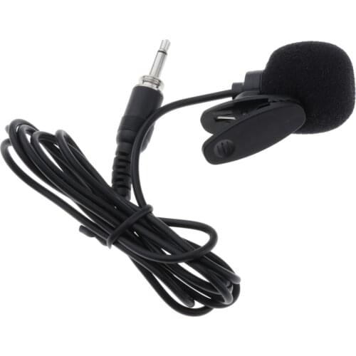 1/8' (3.5mm) TRS Lavalier Microphone Cardioid Lapel Tie Clip for Transmitter