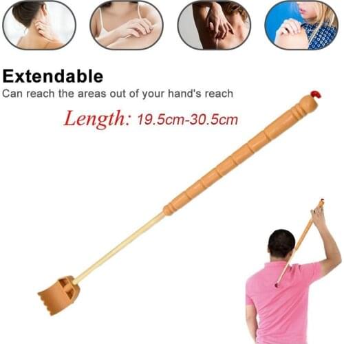 3 Pcs Wooden Back Scratcher For Family Gifts Extendable Extender Anti Telescopic Massager Itch Self Tool Claw M2P5