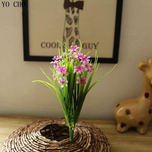 36 Head) artificial orchid flower plant plastic Flowers Home Office Party Home Wedding Decor wedding flower wholesale Floral