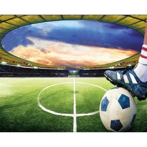 Beibehang 3d wallpaper Football field HD office living room TV room decorative painting wallpaper background 3d wallpaper
