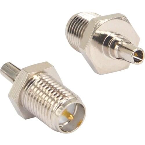 5pieces/lot) SMA to CRC9 adapter RP SMA female to CRC9 male coax connector adapter nickelplated straight