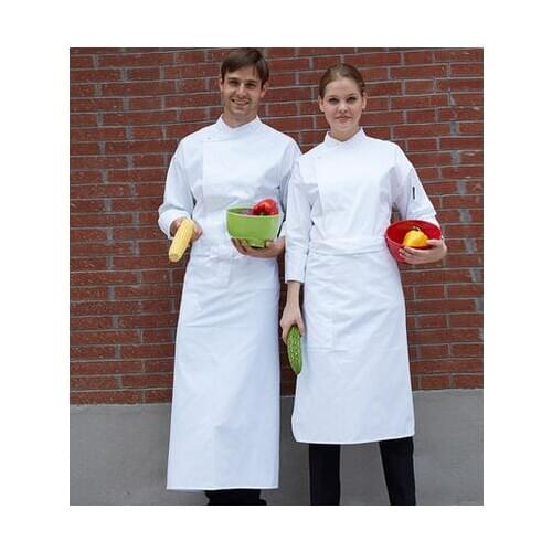 Long chef apron white chef apron black personalized chef apron chef services apron