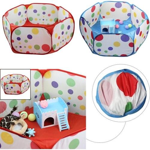 Breathable Folding Animals Fence for Hamster Hedgehog Puppy Cat Rabbit Guinea Pig Portable Pet Cat Dog Cage Tent Supplies