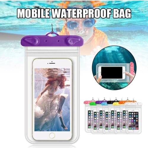 Hot Mobile Phone Waterproof Bag Drift Diving Thick Barrier-Free Transparent Waterproof Mobile Phone Case