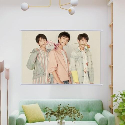 TFBOYS Canvas Painting Yi Yang Qianxi Wang Yuan Wang Junkai Wall Art Nordic Poster and Print Wall Pictures for Living Room Decor