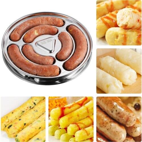304 Stainless Steel Sausage Mold Baby Food Supplement Hot Dog Mold Diy Ham Sausage Mold Steamed Sausage Tray Kitchen Baking Tool